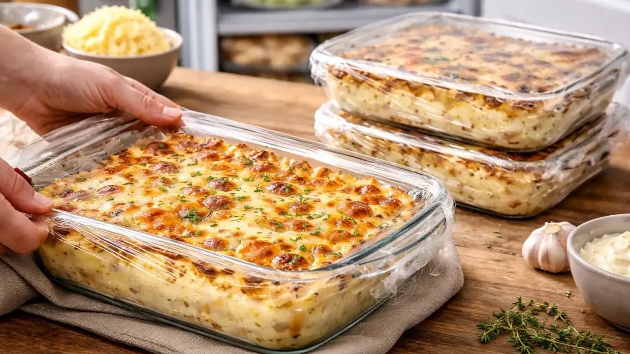 Plats gratinés prêts à être congelés. La question est : peut-on mettre un plat congelé au four ? Oui, ces plats sont parfaits pour la congélation et la réchauffe.