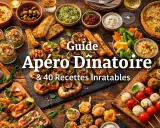 Un apéro dinatoire pour 10 personnes : tartines, verrines, quiche, crudités et dips. Idéal pour un repas convivial et gourmand.