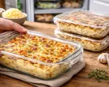 Plats gratinés prêts à être congelés. La question est : peut-on mettre un plat congelé au four ? Oui, ces plats sont parfaits pour la congélation et la réchauffe.