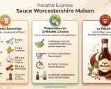 Recette de sauce Worcestershire maison : vinaigre, sauce soja, cassonade, épices. Un délice rapide à préparer !
