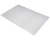 Feuille d'alu brossé, prête pour le nettoyage et la rénovation. Sa surface texturée attend d'être ravivée.