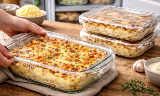 Plats gratinés prêts à être congelés. La question est : peut-on mettre un plat congelé au four ? Oui, ces plats sont parfaits pour la congélation et la réchauffe.