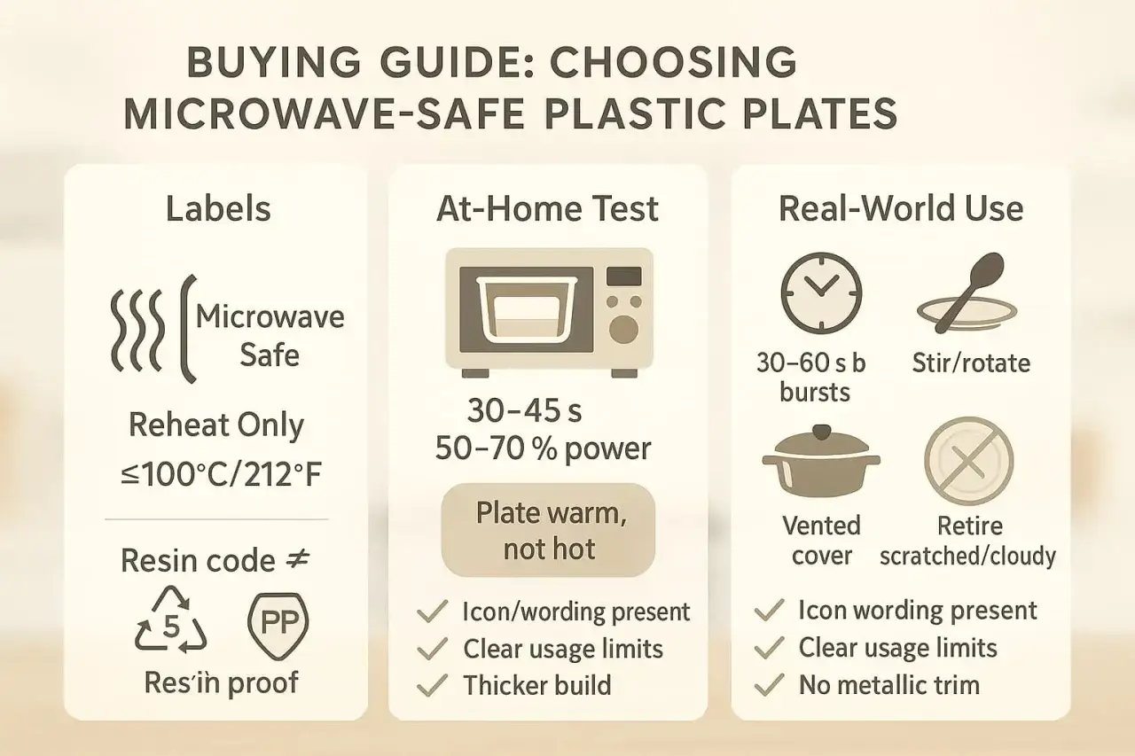 Guide pour choisir une assiette qui ne chauffe pas au micro onde. V&eacute;rifiez les &eacute;tiquettes, faites un test &agrave; la maison et observez l'usage r&eacute;el.
