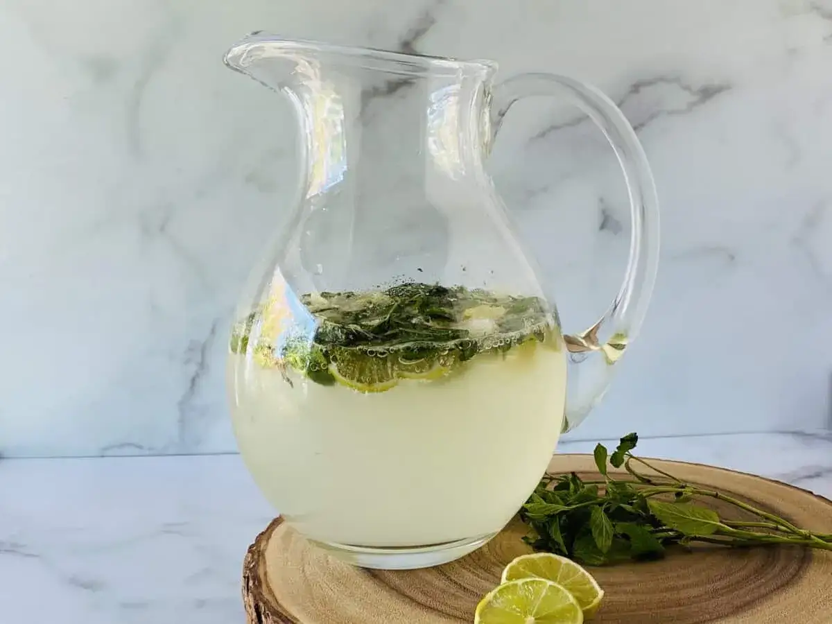 Pichet de mojito sans alcool, prêt à servir. Parfait pour une recette de mojito sans alcool 5 litres.